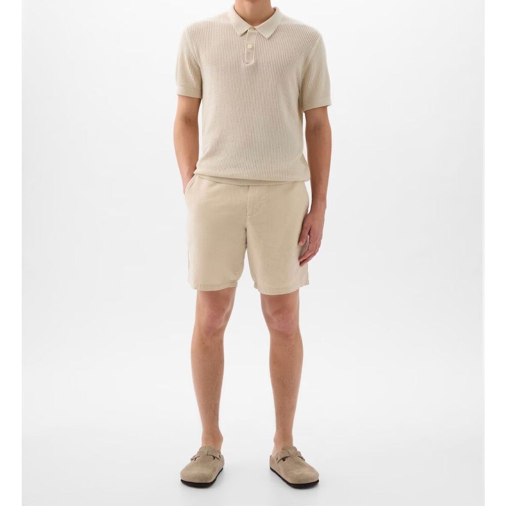 NWT Gap Men’s Dress Shorts 8” length Light Blue Casual Short Cotton - Picture 6 of 6